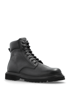 Dolce & Gabbana Skórzane buty za kostkę