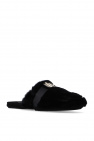 dolce & gabbana suede shoes Slides with logo