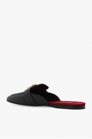 dolce gabbana lame jacquard blazer ‘Bramante’ leather slides