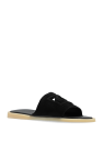 Dolce & Gabbana BLACK Suede Slippers