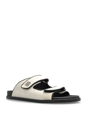 Dolce & Gabbana Klapki z aplikacją w kształcie logo