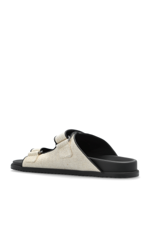 Dolce & Gabbana Klapki z aplikacją w kształcie logo