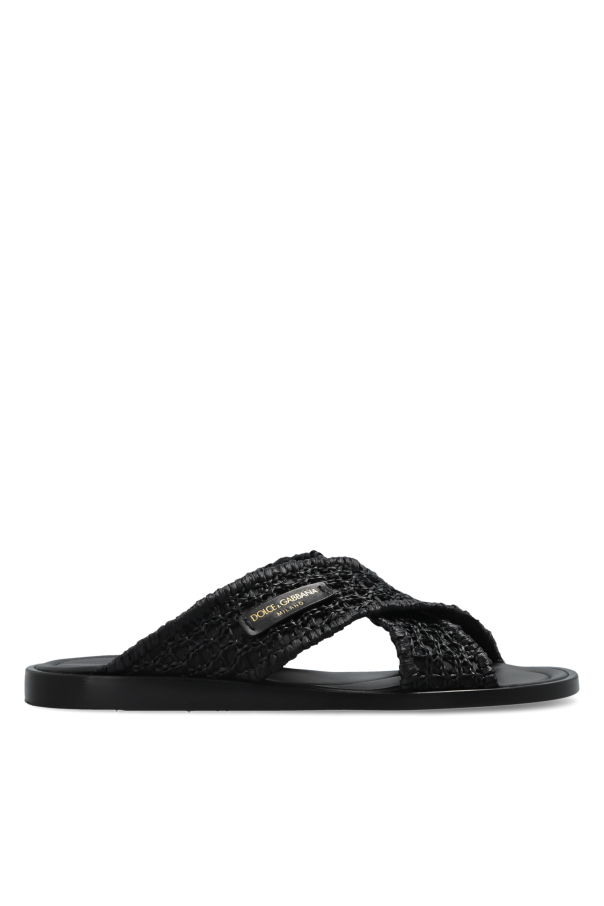 Slides with logo patch od Dolce & Gabbana