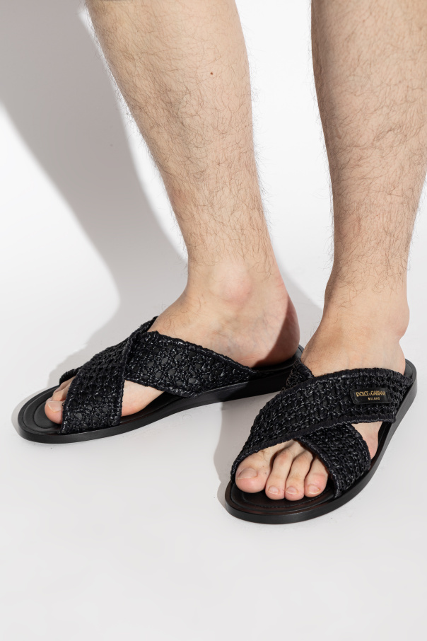 Dolce & Gabbana Slides with logo patch