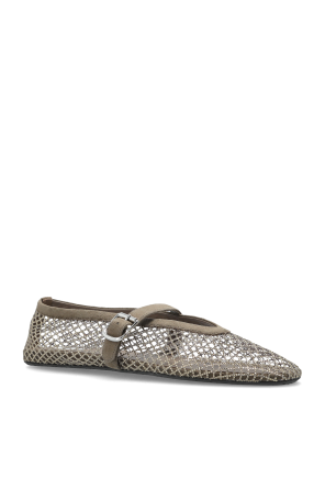 Alaïa Ballet flats with shimmering crystals
