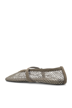 Alaïa Ballet flats with shimmering crystals