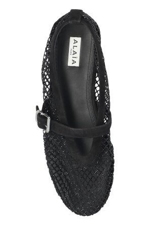 Alaïa Bailarinas com cristais cintilantes