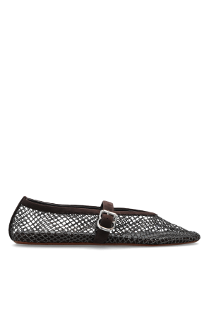 Ballet flats with shimmering crystals