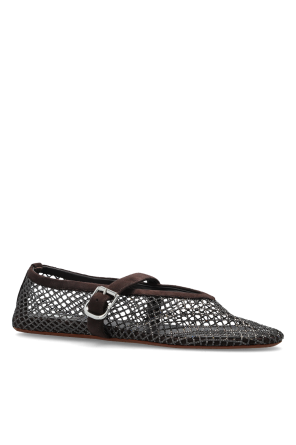 Alaïa Ballet flats with shimmering crystals