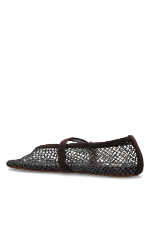 Alaïa Ballet flats with shimmering crystals