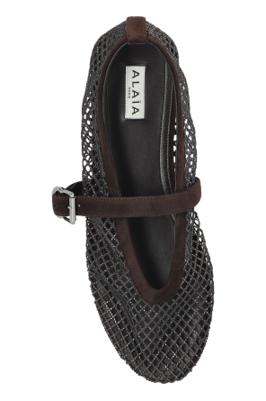 Alaïa Ballet flats with shimmering crystals
