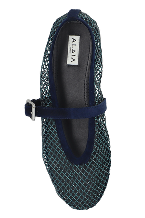 Alaïa Ballerinas with shimmering sequins