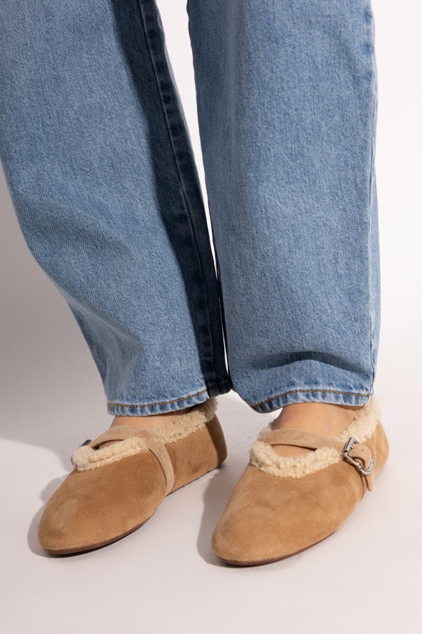 Alaïa Suede ballet flats