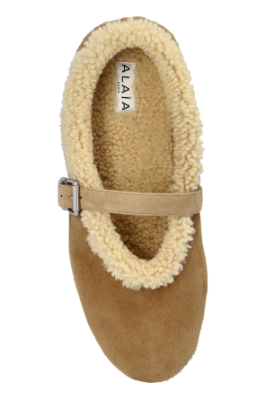 Alaïa Suede ballet flats