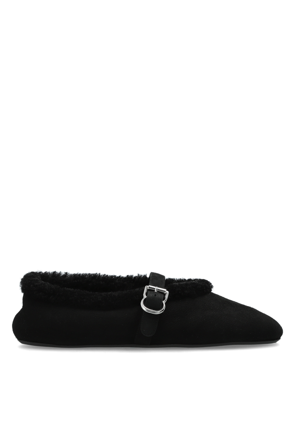 Suede ballerinas with strap od Alaïa