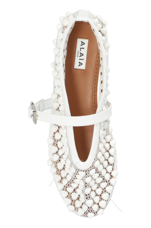 Alaïa Ballet flats with decorative finish