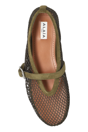 Alaïa Ballerinas mit Riemchen