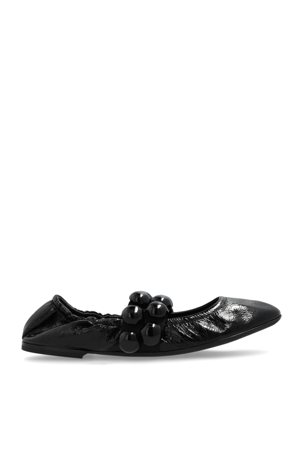 Alaïa Ballerinas with decorative finishing