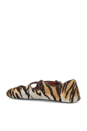 Alaïa bailarinas de couro