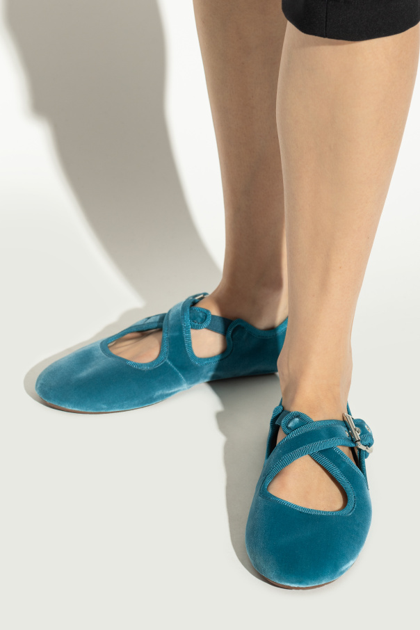 Alaïa Velvet ballet flats