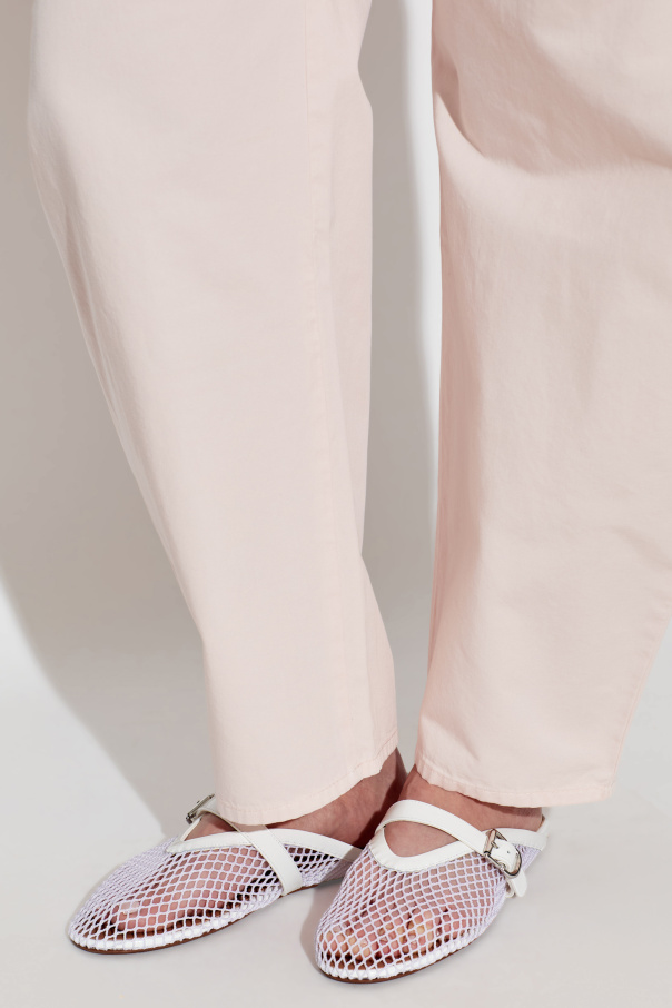 Alaïa Slides with a strap