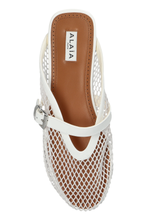 Alaïa Slides with a strap