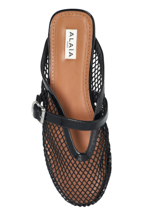 Alaïa Slides with a strap