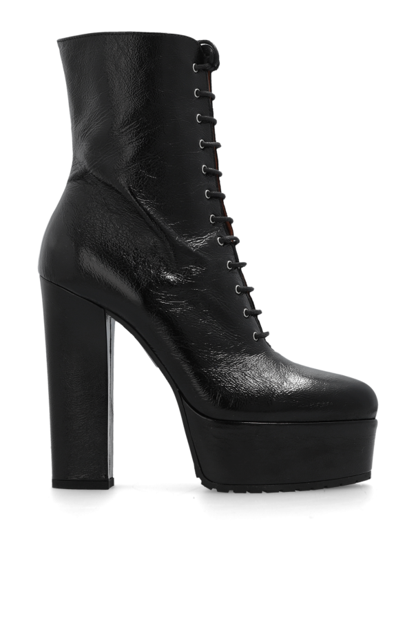 Alaïa Glossy platform ankle boots
