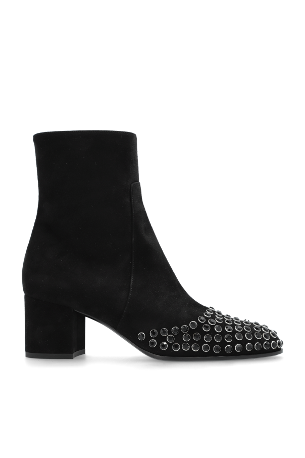Alaïa Zamszowe botki z ćwiekami