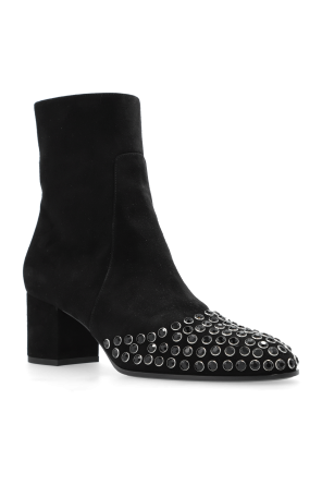 Alaïa Zamszowe botki z ćwiekami