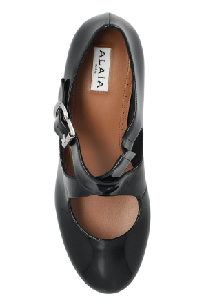 Alaïa Lakierowane buty na koturnie