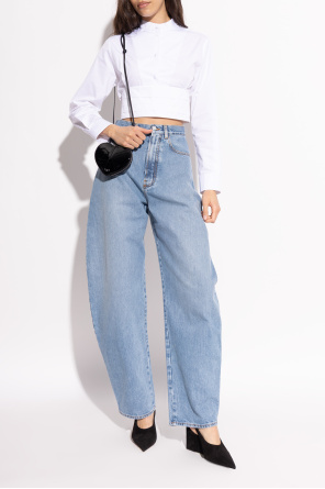 Alaïa Zamschschuhe „Cube“ mit Keilabsatz