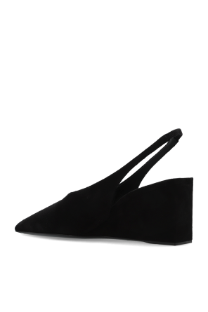 Alaïa Zamschschuhe „Cube“ mit Keilabsatz