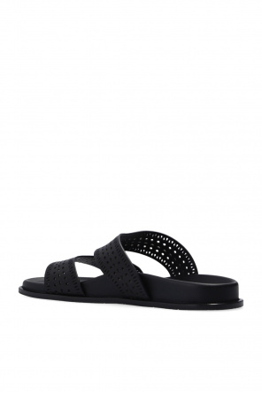 Alaïa Leather slides