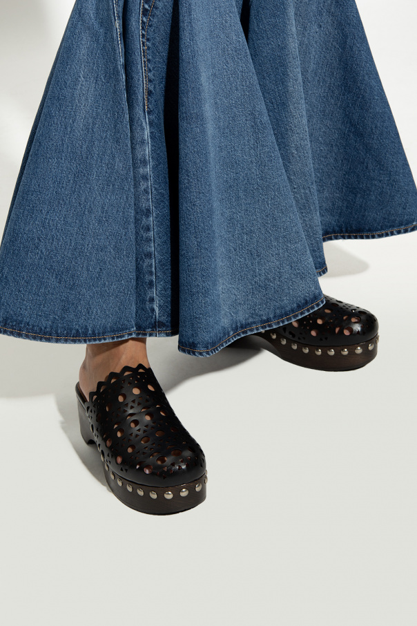 Alaïa Cut-out clogs