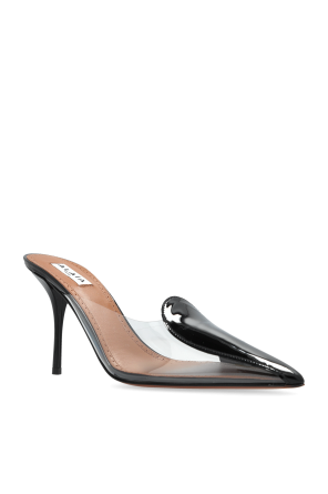 Alaïa Klapki na obcasie `Patent`