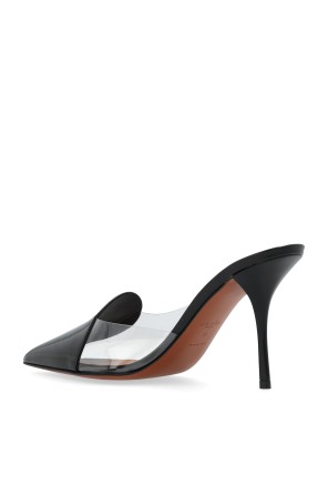 Alaïa Klapki na obcasie `Patent`