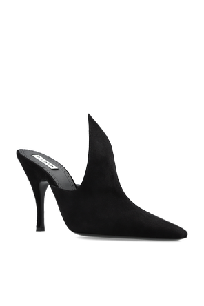 Alaïa Suede heeled mules