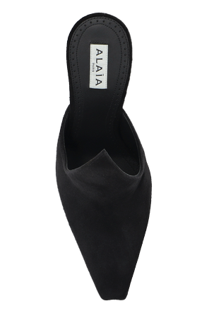 Alaïa Suede heeled mules