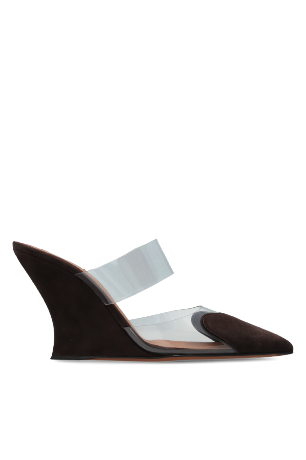 Suede wedge slides od Alaïa
