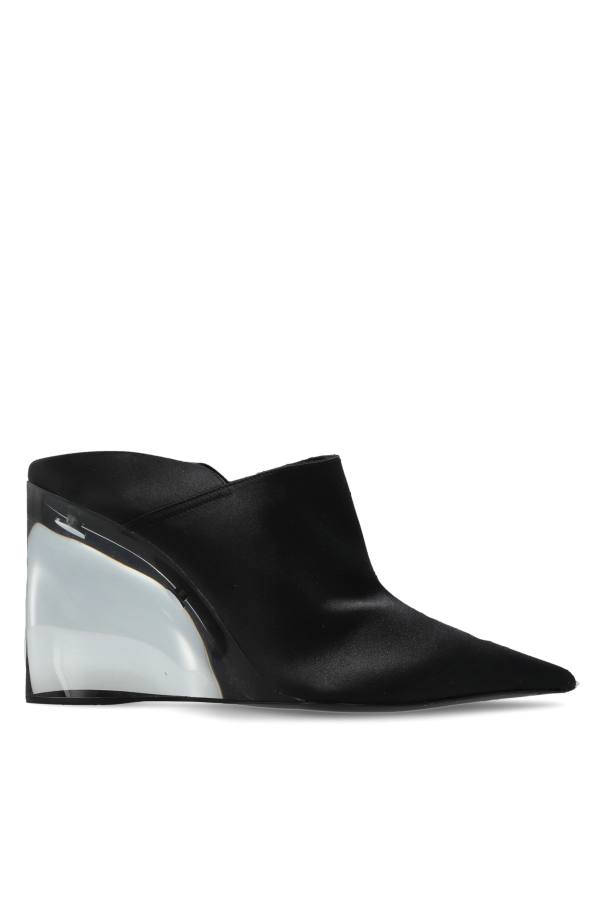 Satin wedge mules od Alaïa