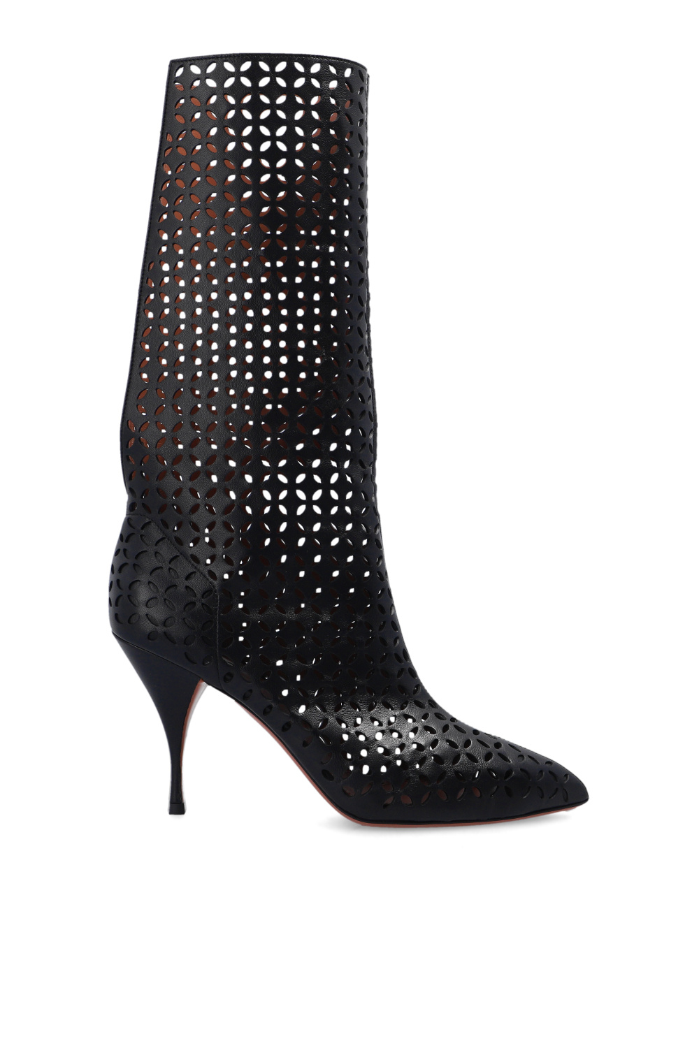 Alaïa Openrow heeled ankle boots