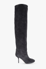 Alaïa GREY ‘Fluide Boot’ heeled suede boots