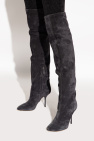 Alaïa GREY ‘Fluide Boot’ heeled suede boots