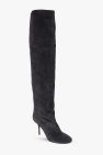 Alaïa GREY ‘Fluide Boot’ heeled suede boots