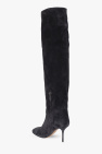 Alaïa GREY ‘Fluide Boot’ heeled suede boots