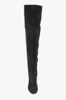 Alaïa GREY ‘Fluide Boot’ heeled suede boots