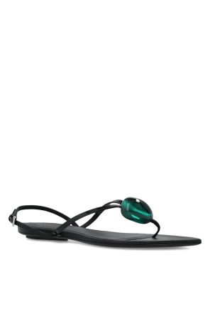 Alaïa Leather sandals with an appliqué