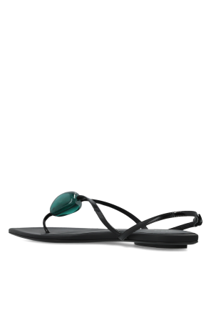 Alaïa Leather sandals with an appliqué