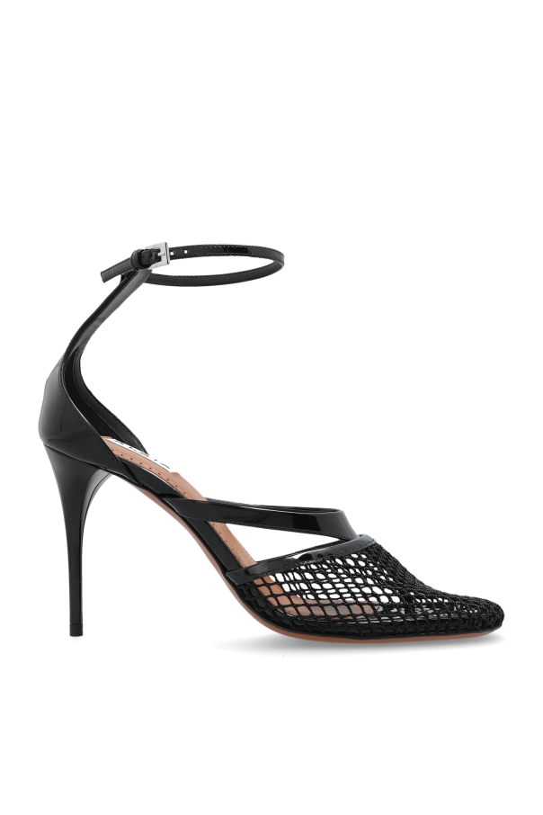 Alaïa Sandały na obcasie `Fishnet`